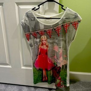 Miss Selfridge Pink Barbie top tee